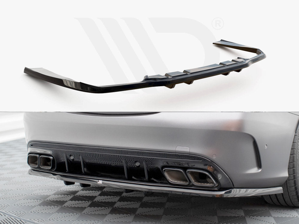 Rear Splitter (Vertical Bars) Mercedes-AMG C63 Sedan / Estate W205 Facelift