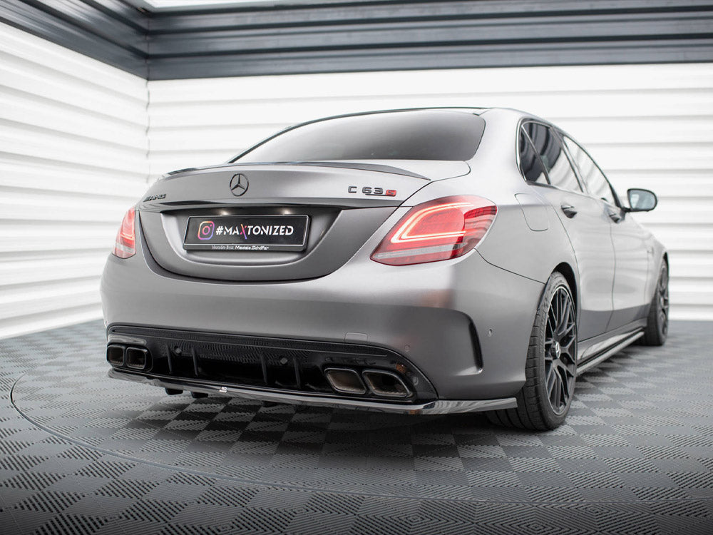 Rear Splitter (Vertical Bars) Mercedes-AMG C63 Sedan / Estate W205 Facelift