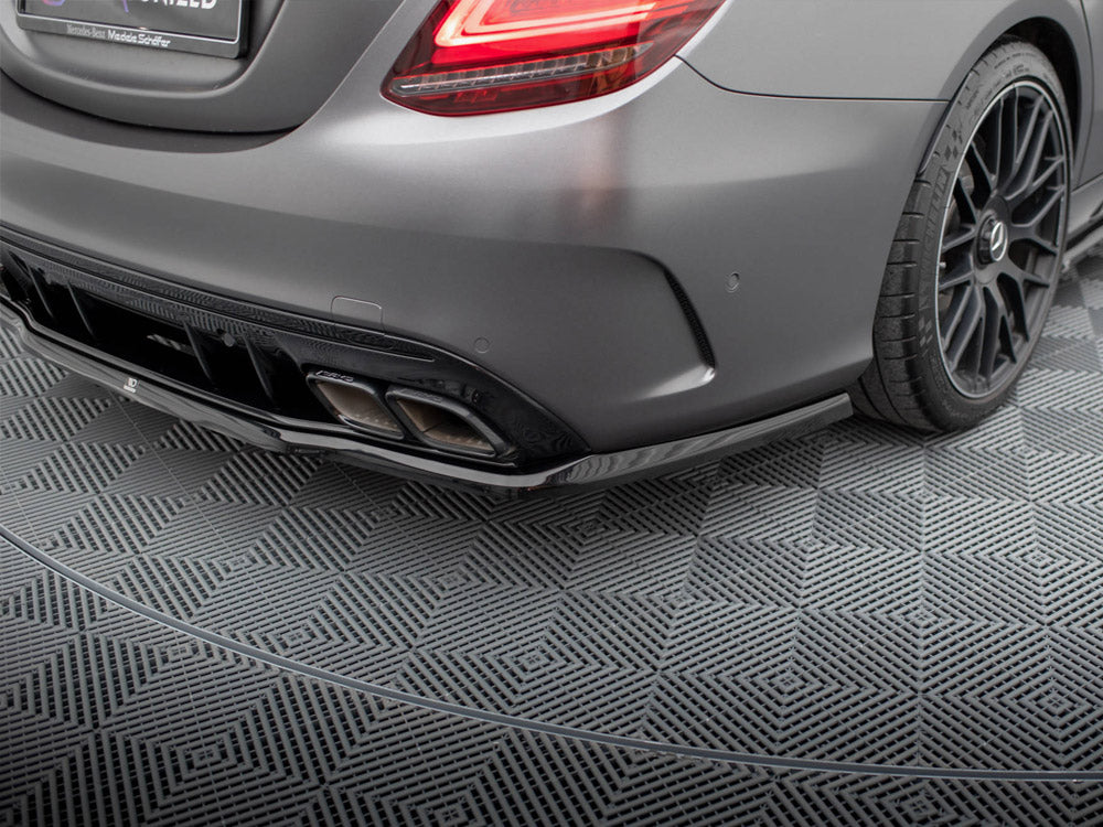 Rear Splitter (Vertical Bars) Mercedes-AMG C63 Sedan / Estate W205 Facelift