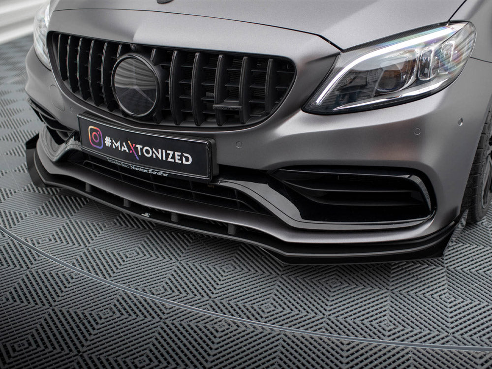 Street PRO Front Splitter + Flaps Mercedes-AMG C63 Sedan / Estate W205 Facelift