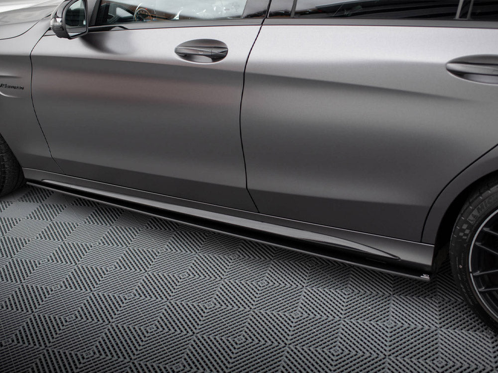 Street PRO Side Skirts Diffusers Mercedes-AMG C63 Sedan / Estate W205 Facelift