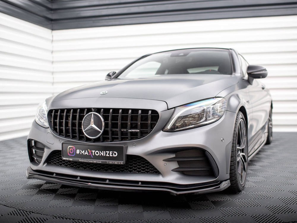 Front Splitter V.1 Mercedes-AMG C43 Coupe / Sedan / Estate C205 / W205 / S205 Facelift