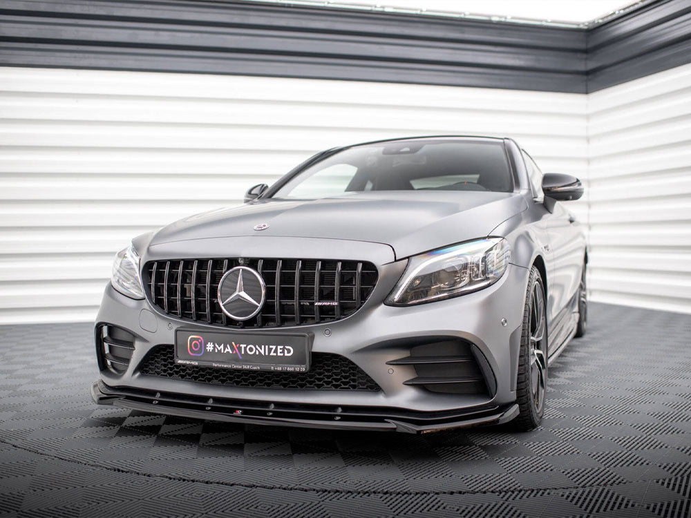 Front Splitter V.2 Mercedes-AMG C43 Coupe / Sedan / Estate C205 / W205 / S205 Facelift