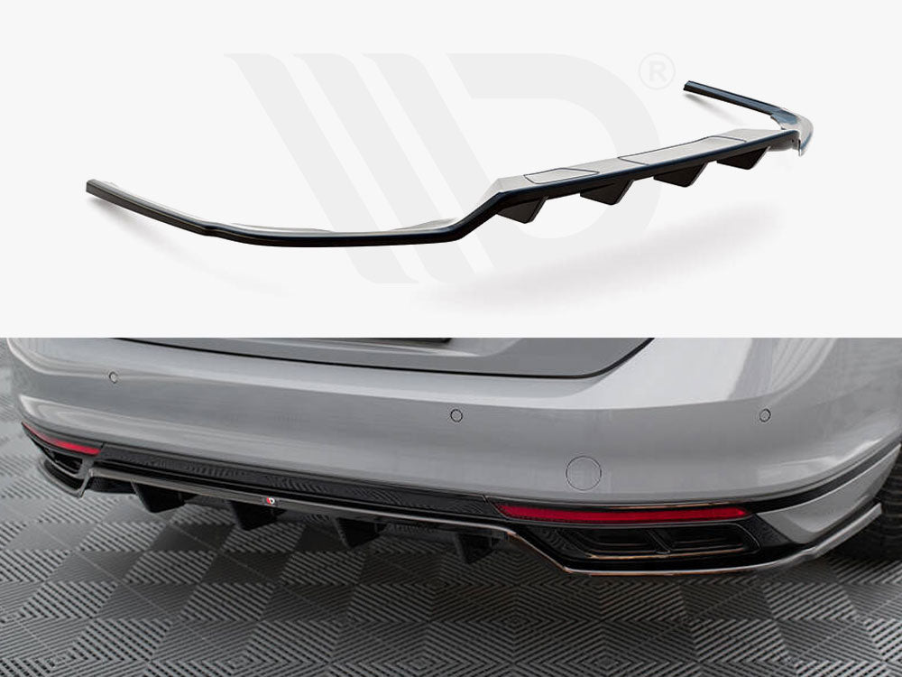 Rear Splitter (Vertical Bars) Volkswagen Passat R-Line B8 Facelift