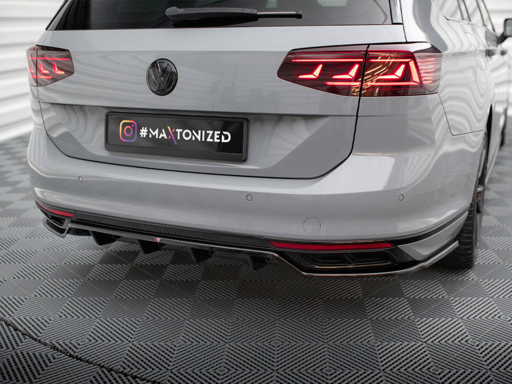 Rear Splitter (Vertical Bars) Volkswagen Passat R-Line B8 Facelift