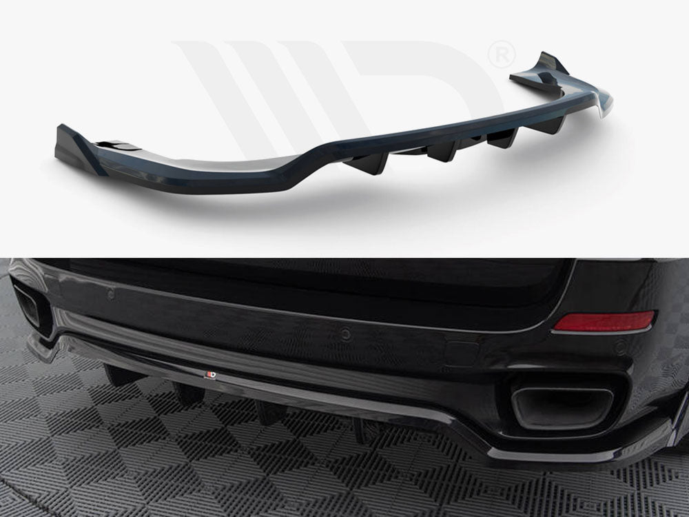 Central Rear Splitter (Vertical Bars) Bmw X5 M-Pack F15