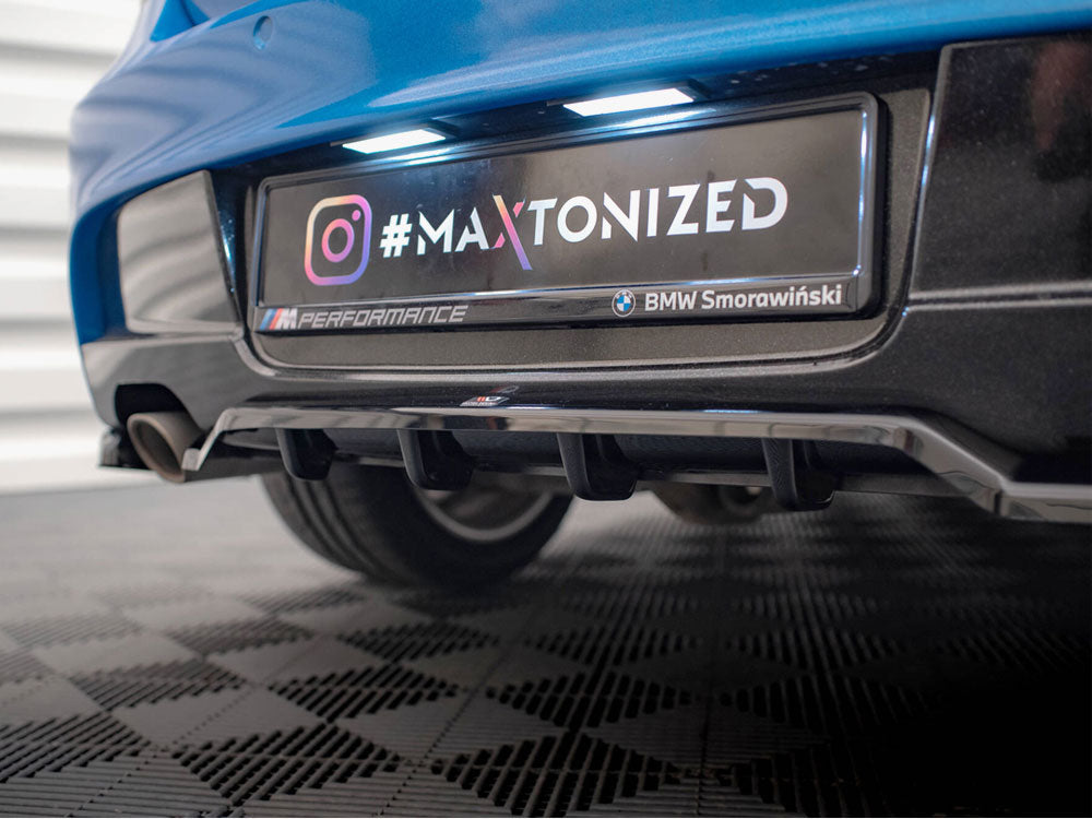 Central Rear Splitter (Vertical Bars) Bmw 1 M-Pack E87 Facelift