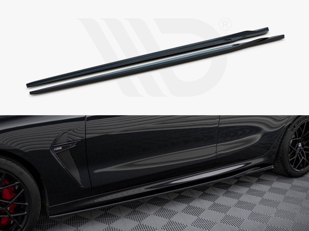 Side Skirts Diffusers V.2 Bmw M8 Gran Coupe F93 / 8 Gran Coupe M-Pack G16