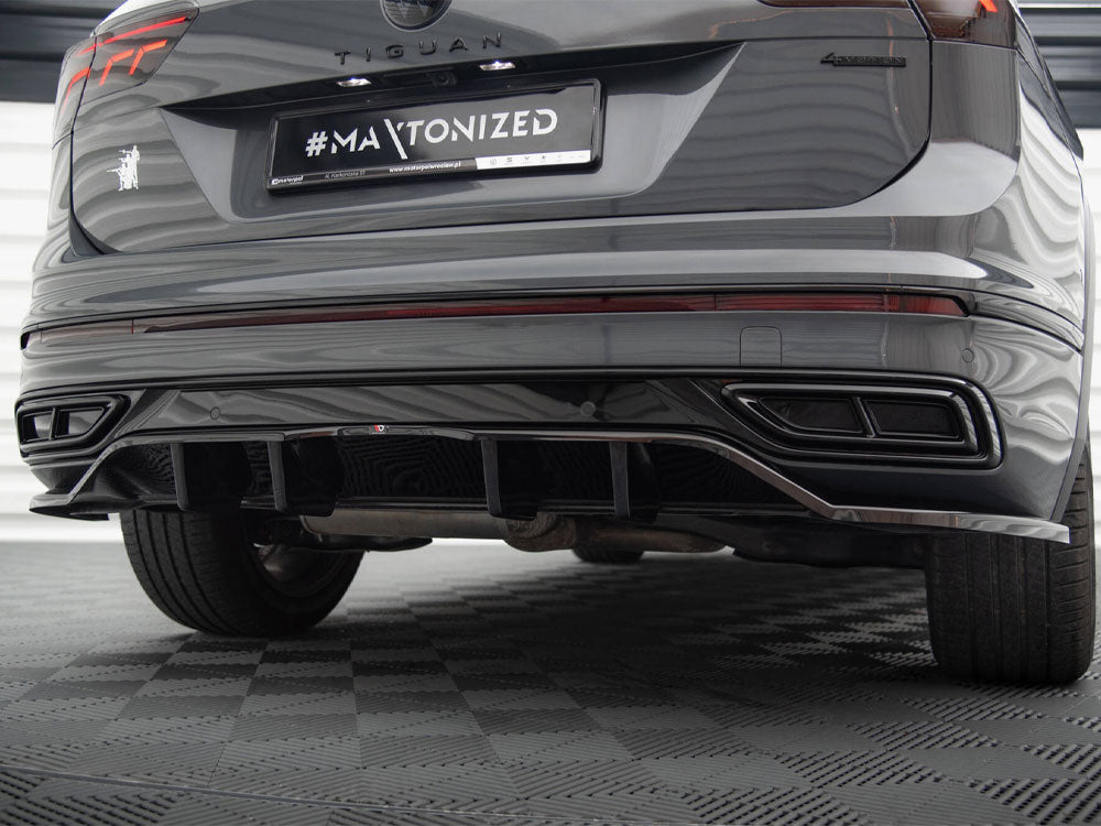 Rear Splitter (Vertical Bars) Volkswagen Tiguan R-Line Mk2 Facelift