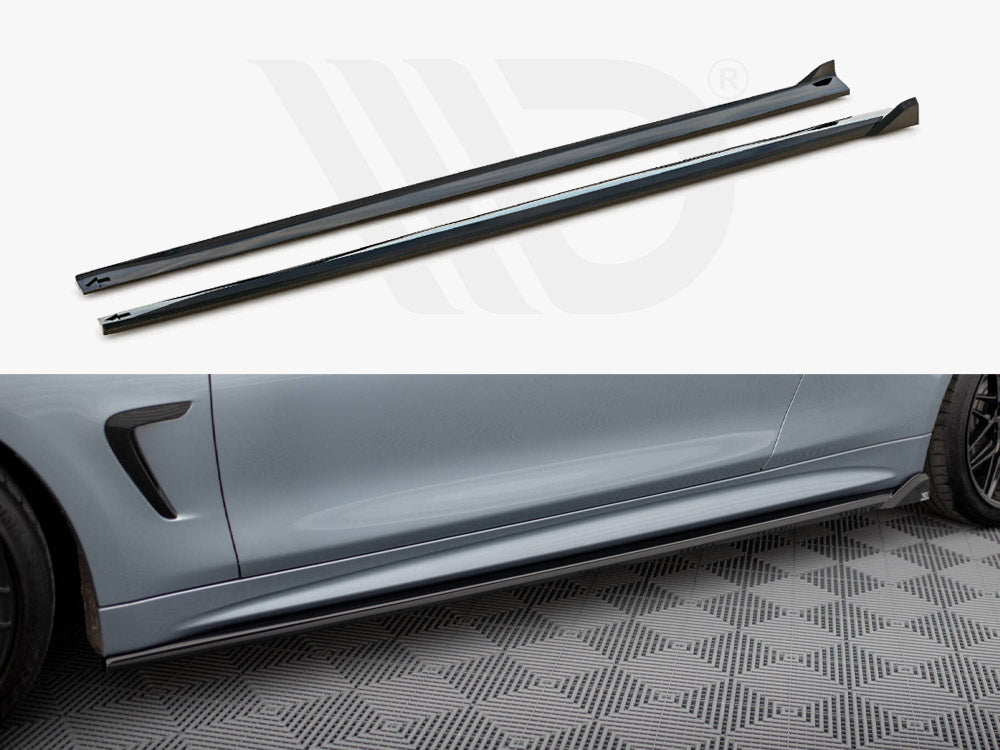 Side Skirts Diffusers V.2 Bmw 4 Coupe / Gran Coupe / Cabrio M-Pack F32 / F36 / F33