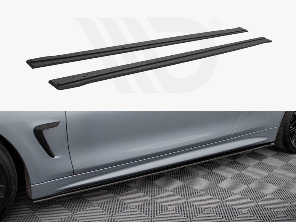 Street Pro Side Skirts Diffusers Bmw 4 Coupe / Gran Coupe / Cabrio M-Pack F32 / F36 / F33