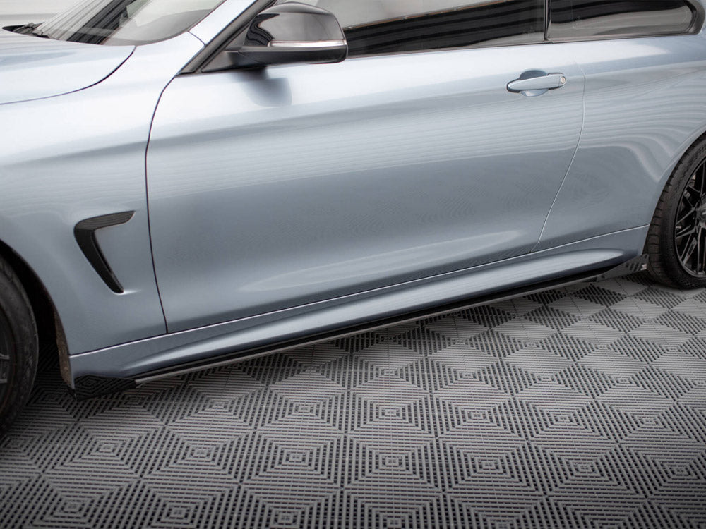 Street Pro Side Skirts Diffusers + Flaps Bmw 4 Coupe / Gran Coupe / Cabrio M-Pack F32 / F36 / F33