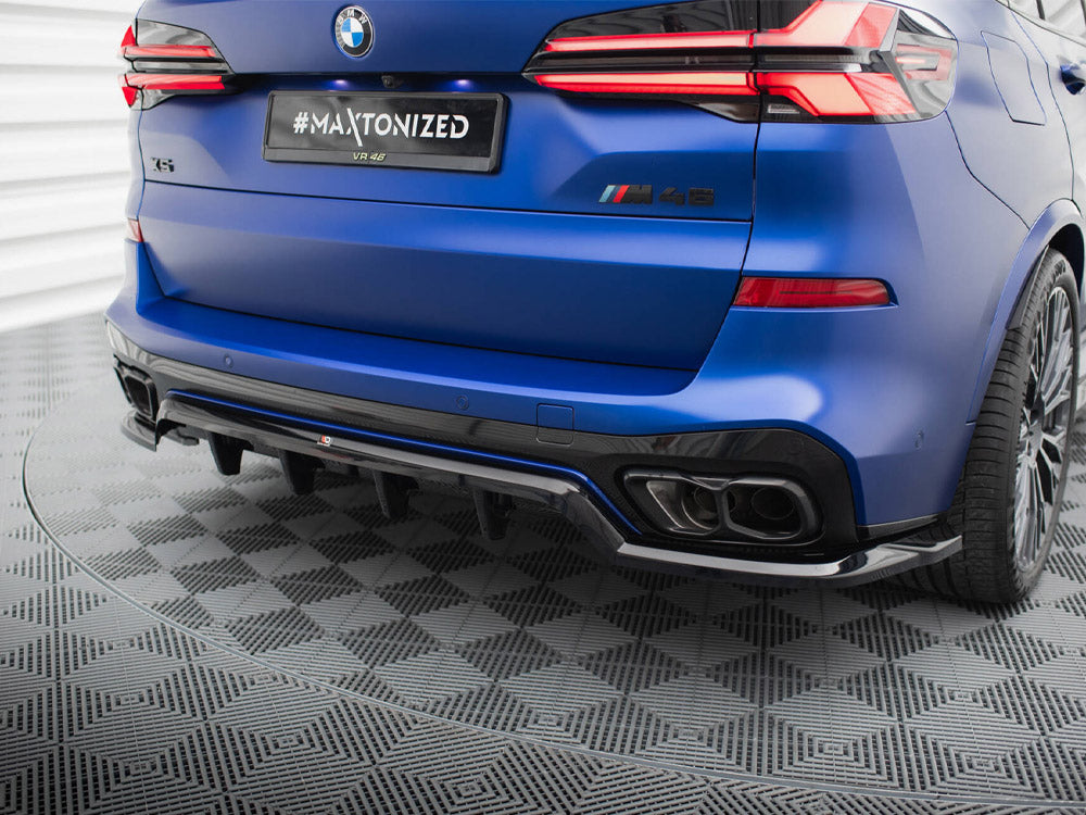 Central Rear Splitter (Vertical Bars) V.1 Bmw X5 M-Pack G05 Facelift