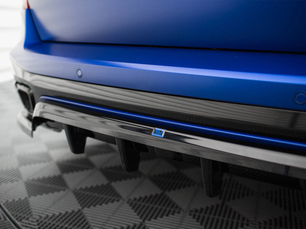 Central Rear Splitter (Vertical Bars) V.2 Bmw X5 M-Pack G05 Facelift