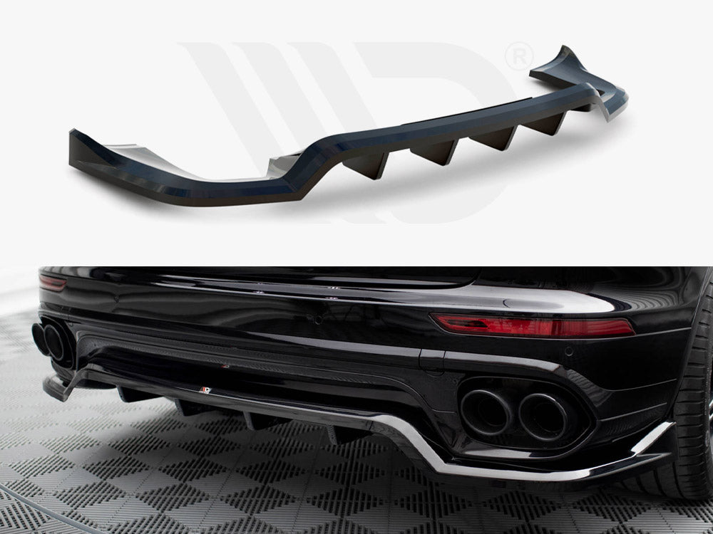 Rear Splitter (Vertical Bars) Porsche Cayenne Mk2 Facelift