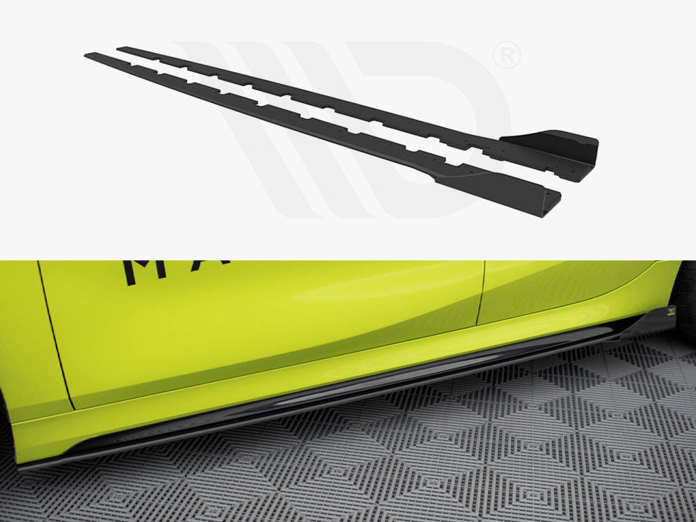 Street Pro Side Skirts Diffusers + Flaps Bmw 1 F40 M-Pack / M135I