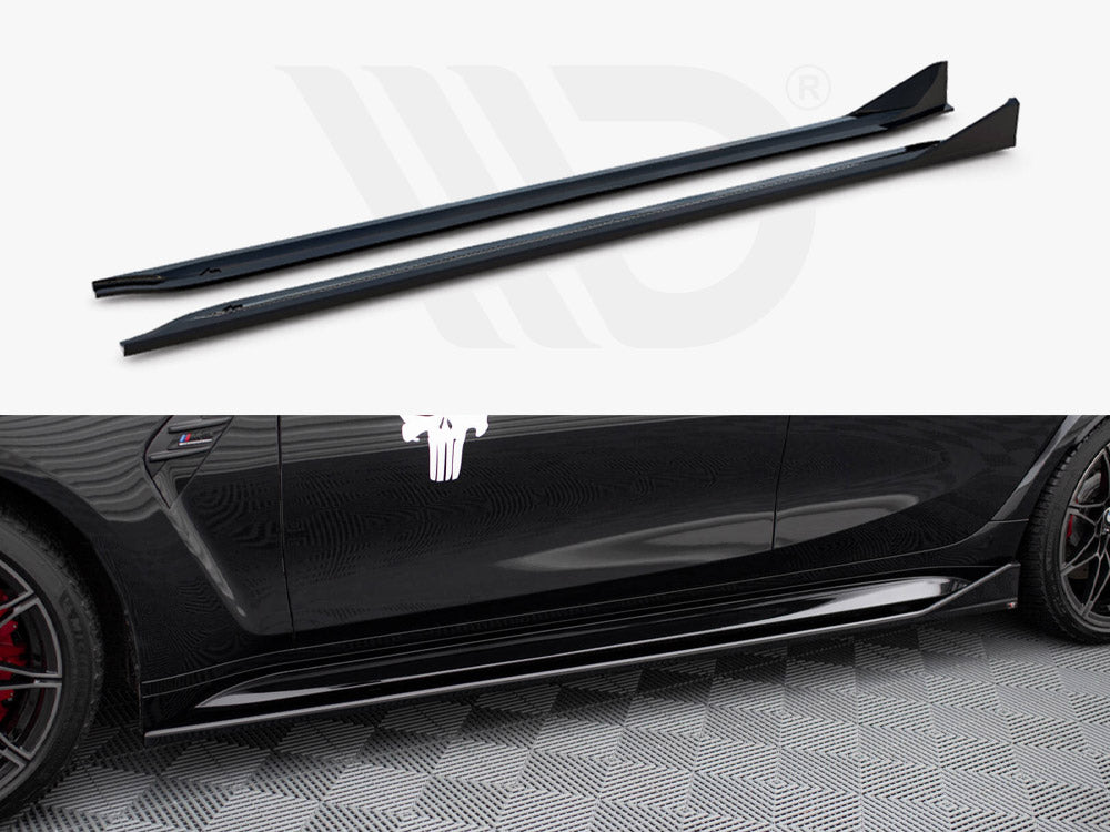 Side Skirts Diffusers V.3 Csl Look Bmw M3 Sedan / Touring G80 / G81