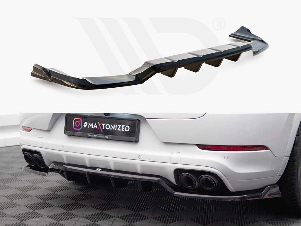 Rear Splitter (Vertical Bars) Porsche Cayenne Coupe / Suv Mk3