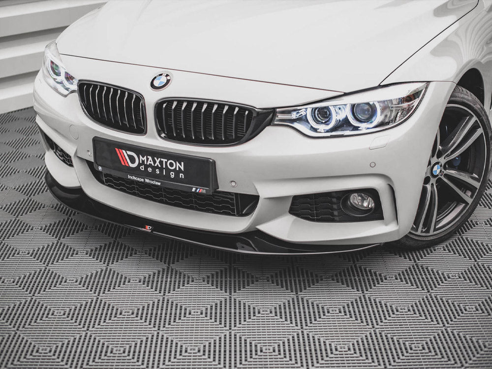Front Splitter V.2 Bmw 4 Coupe / Gran Coupe / Cabrio M-Pack F32 / F36 / F33 - Textured