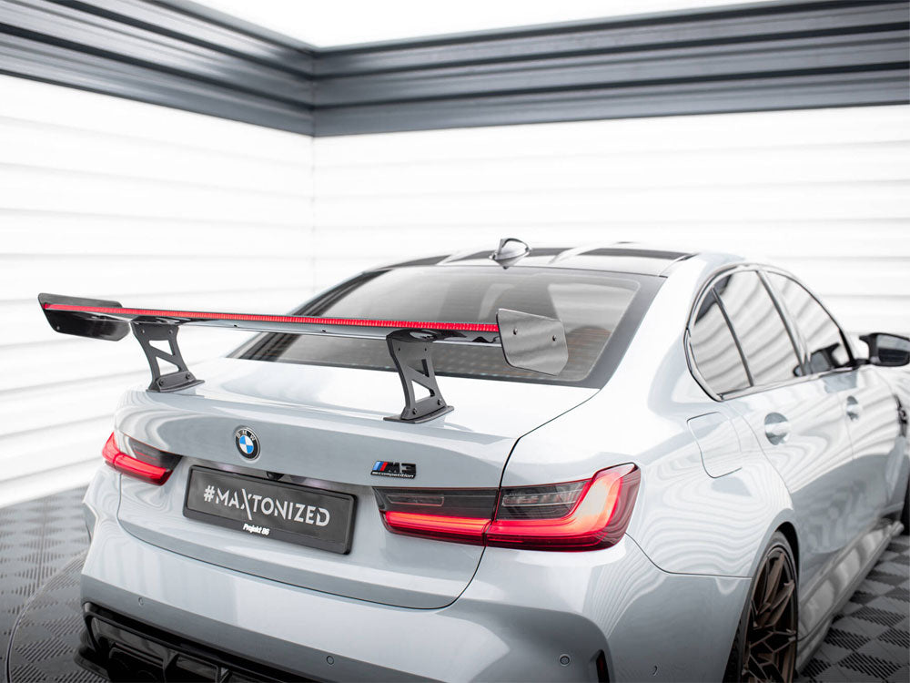 Carbon Spoiler With Internal Brackets Uprights + Led Bmw M3 G80 / M340I G20 / 3 M-Pack G20 / 3 Standard G20