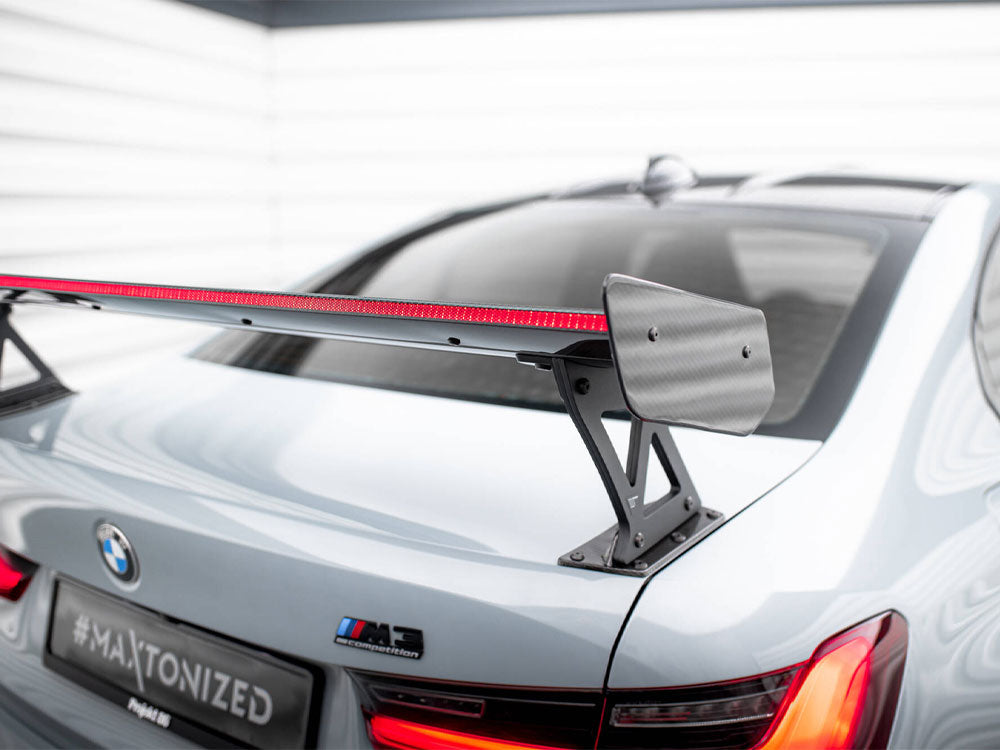 Carbon Spoiler With External Brackets Uprights + Led Bmw M3 G80 / M340I G20 / 3 M-Pack G20 / 3 Standard G20