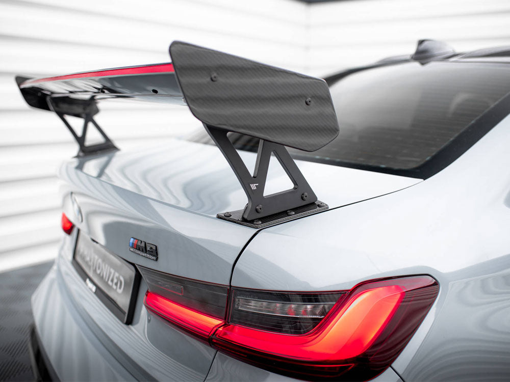 Carbon Spoiler With External Brackets Uprights + Led Bmw M3 G80 / M340I G20 / 3 M-Pack G20 / 3 Standard G20