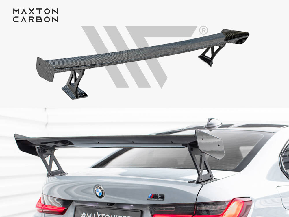 Carbon Spoiler With External Brackets Uprights Bmw M3 G80 / M340I G20 / 3 M-Pack G20 / 3 Standard G20