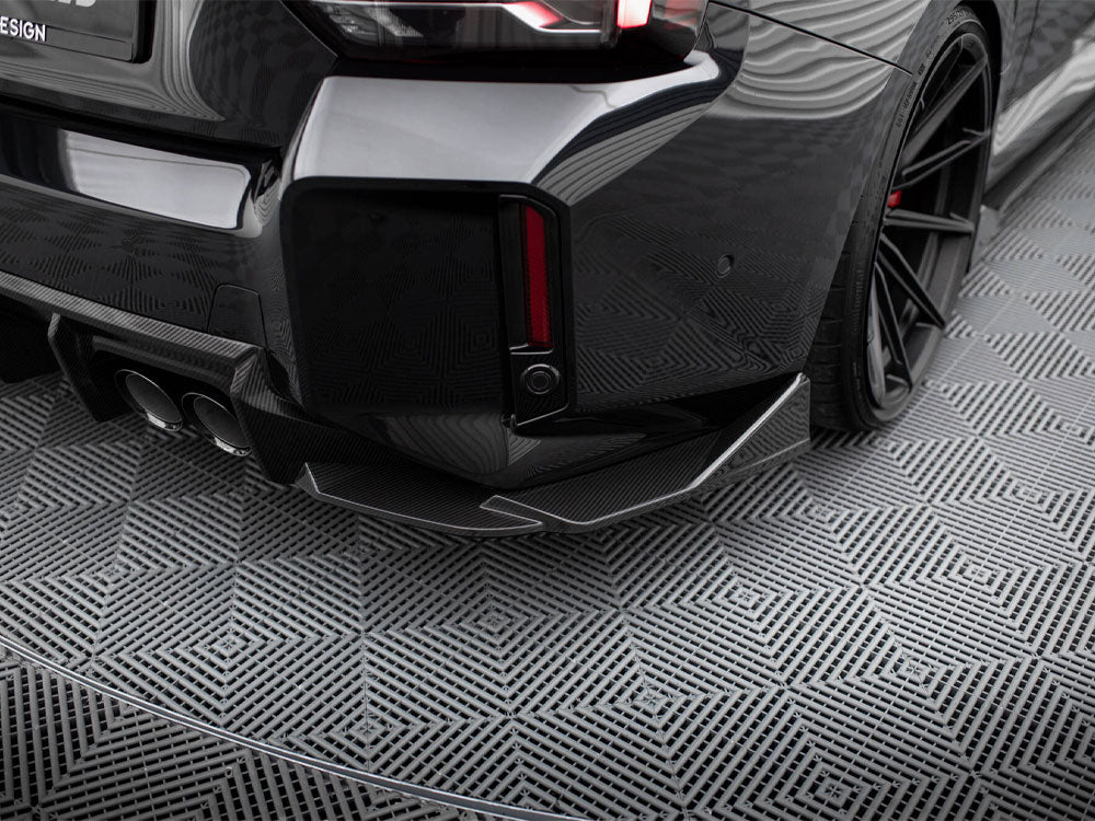 Carbon Fiber Rear Side Splitters Bmw M2 G87