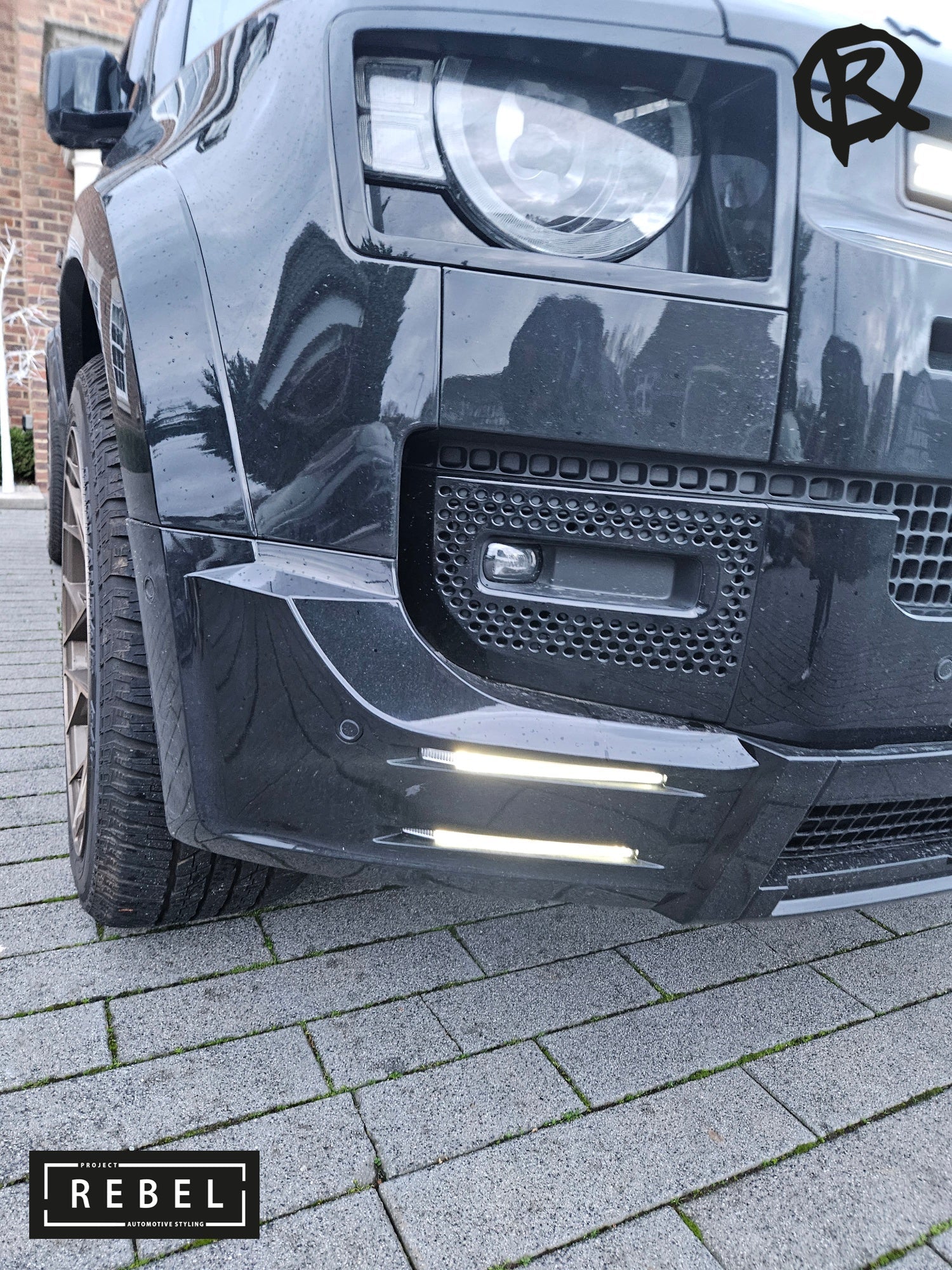 Defender L663 Dual DRL Front Lower Bumper v2