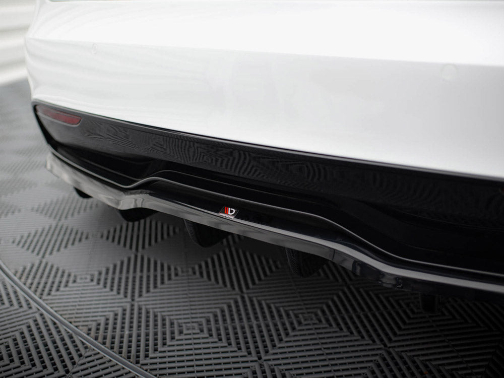 Rear Splitter (Vertical Bars) V.1 Tesla Model S Plaid Mk1 Facelift