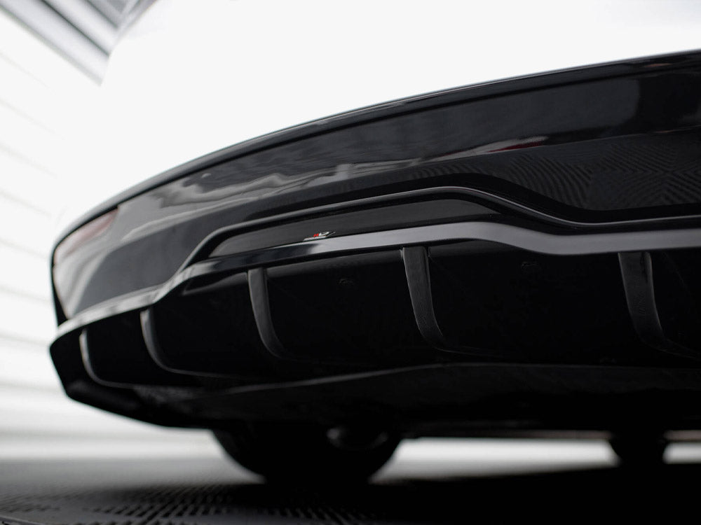 Rear Splitter (Vertical Bars) V.1 Tesla Model S Plaid Mk1 Facelift