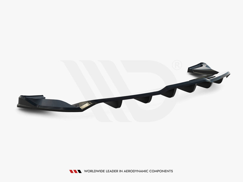 Rear Splitter (Vertical Bars) V.1 Tesla Model S Plaid Mk1 Facelift