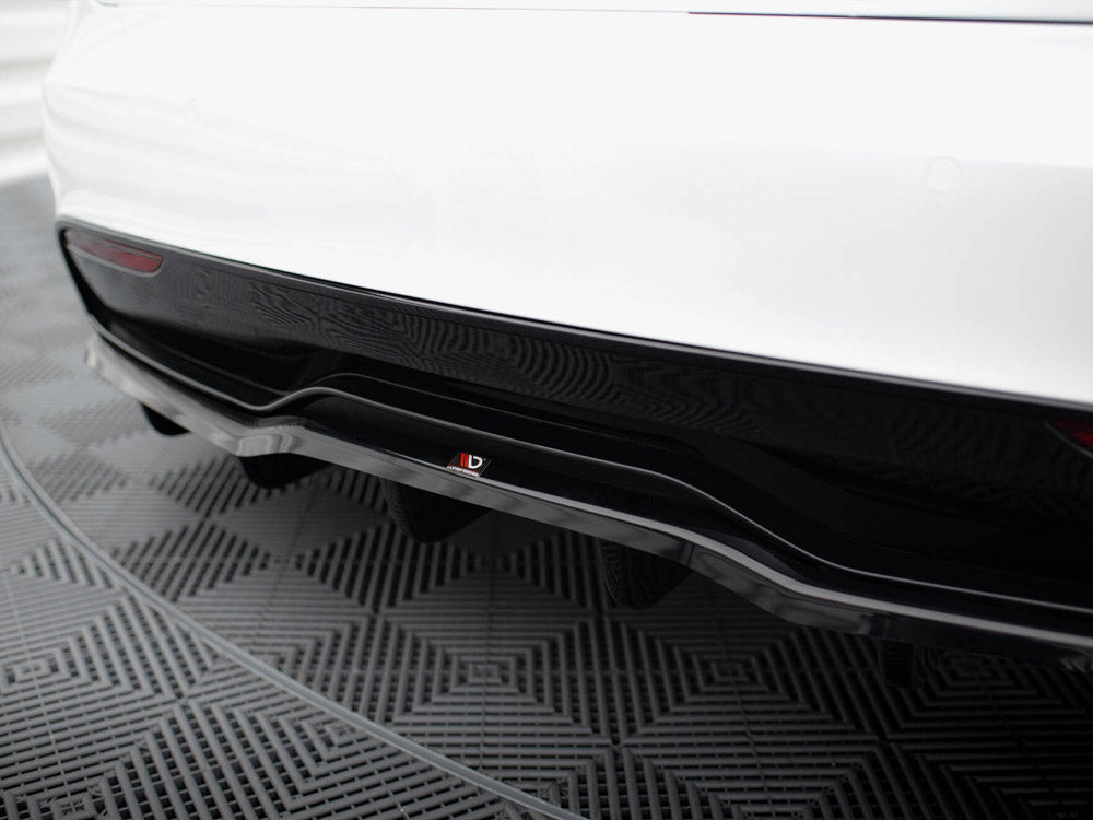 Rear Splitter (Vertical Bars) V.2 Tesla Model S Plaid Mk1 Facelift