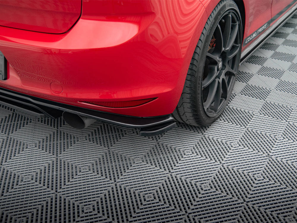 Rear Side Splitters Vw Golf Mk7 Gti Clubsport - Textured