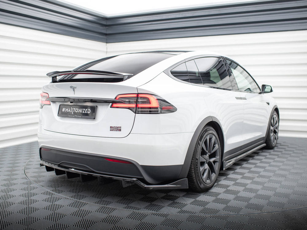 Rear Splitter (Vertical Bars) Tesla Model X Mk1 Facelift