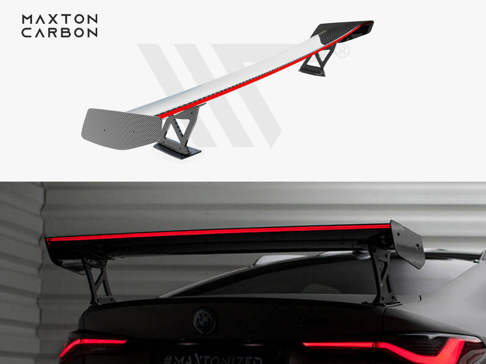 Carbon Spoiler With External Brackets Uprights + Led Bmw M4 G82 / M440I G22 / 4 M-Pack G22