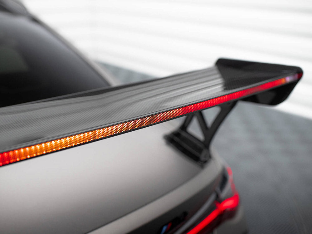 Carbon Spoiler With External Brackets Uprights + Led Bmw M4 G82 / M440I G22 / 4 M-Pack G22
