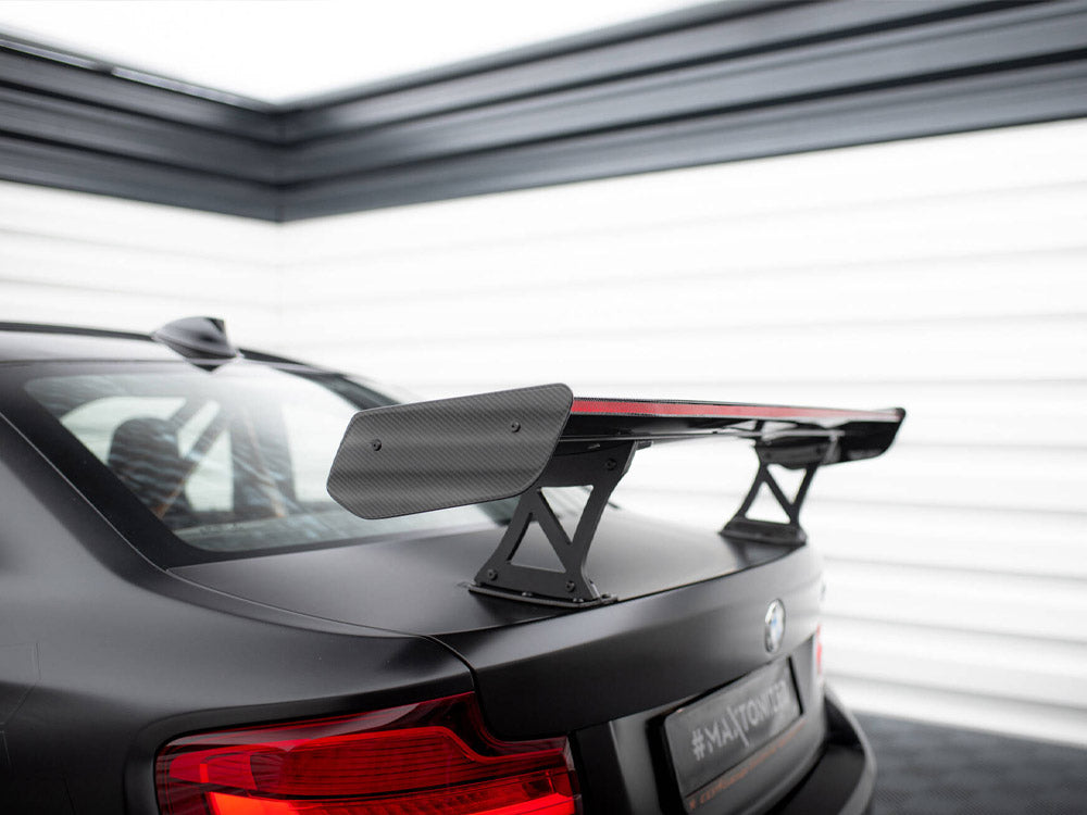 Carbon Spoiler With Internal Brackets Uprights + Led Bmw M2 F87