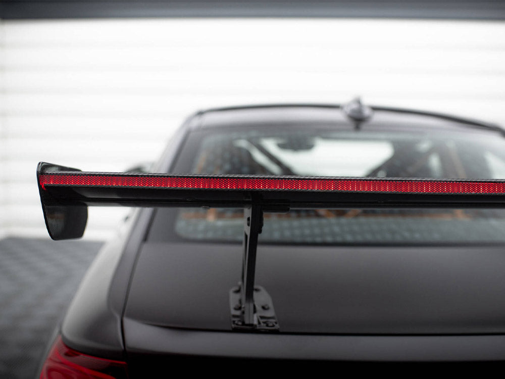 Carbon Spoiler With Internal Brackets Uprights + Led Bmw M2 F87