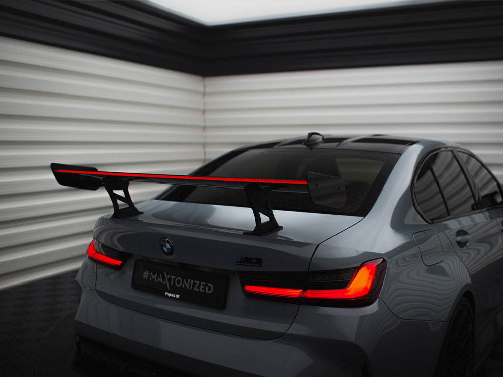 Carbon Spoiler With Internal Brackets Uprights + Led Bmw M3 G80 / M340I G20 / 3 M-Pack G20 / 3 Standard G20