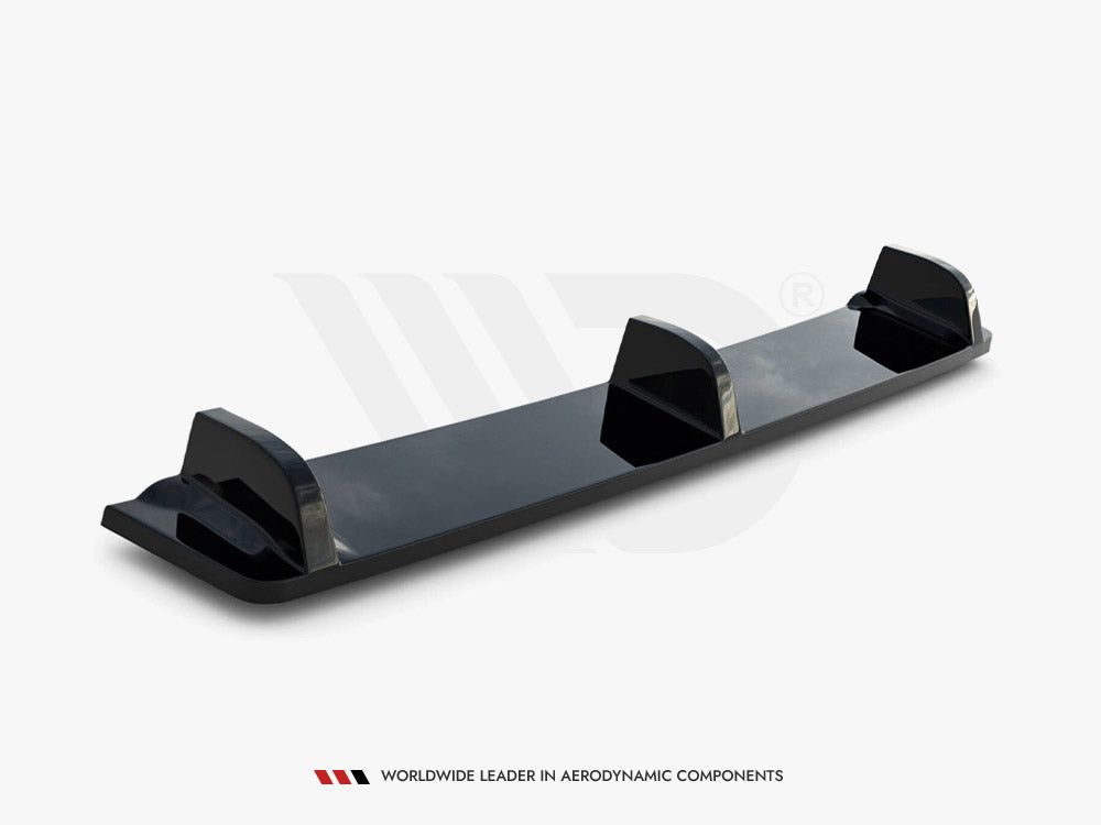 Central Rear Splitter (Vertical Bars) Vw Golf R Mk7