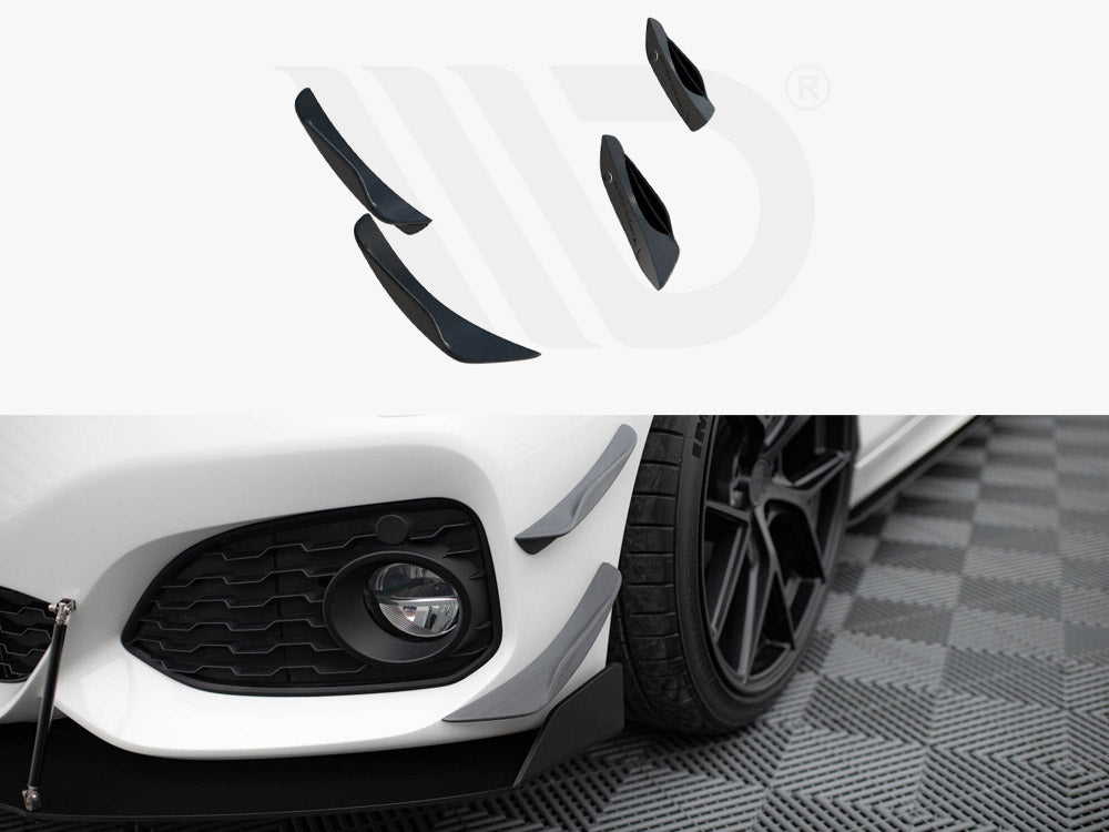Front Bumper Wings (Canards) Bmw 1 M-Pack / M140I F20 Facelift