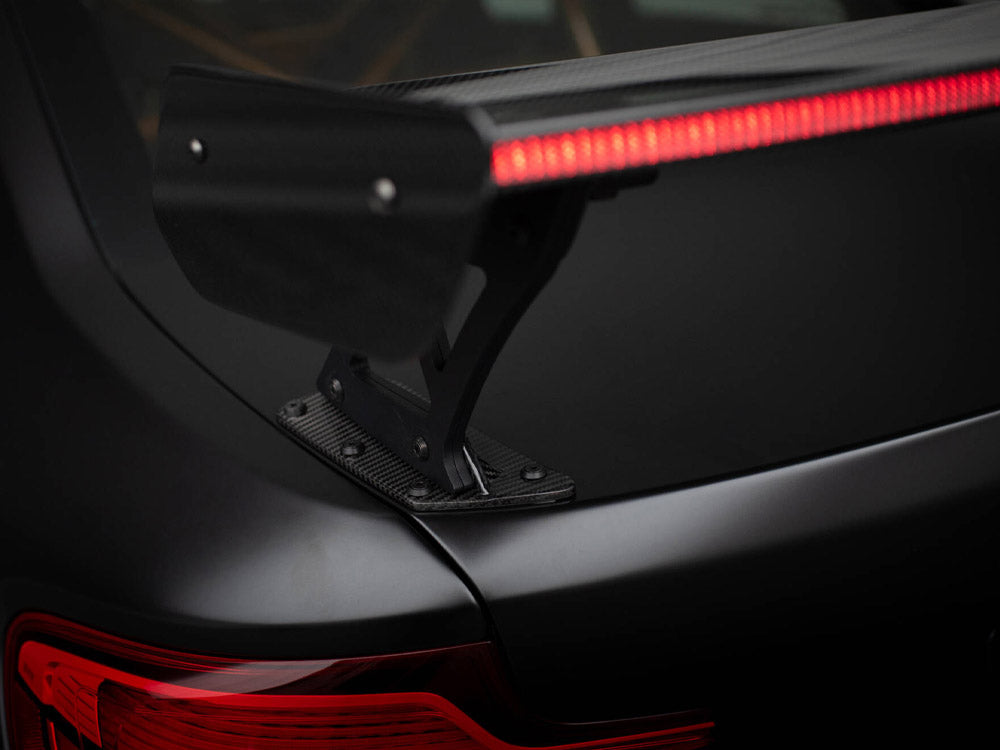 Carbon Spoiler With External Brackets Uprights + Led Bmw M2 F87