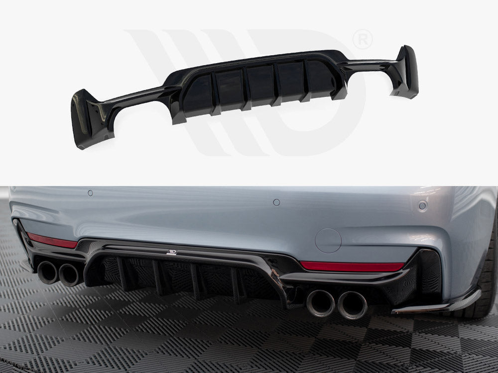 Rear Valance Bmw 4 Coupe / Gran Coupe / Cabrio M-Pack F32 / F36 / F33 (Version With Dual Exhausts On Both Sides)