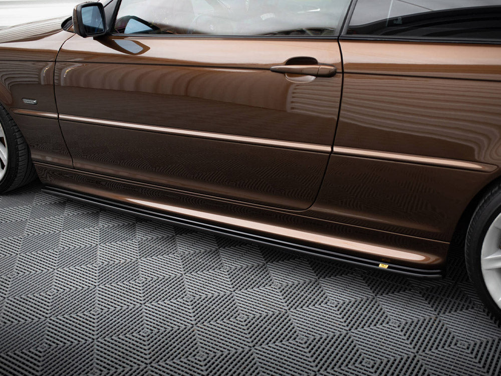 Side Skirts Diffusers V.1 Bmw 3 E46 M-Pack Coupe - Textured