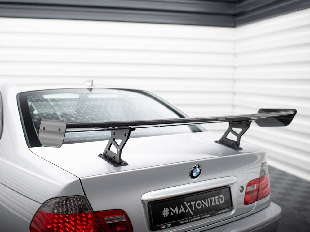 Carbon Spoiler With Internal Brackets Uprights Bmw 3 Coupe E46