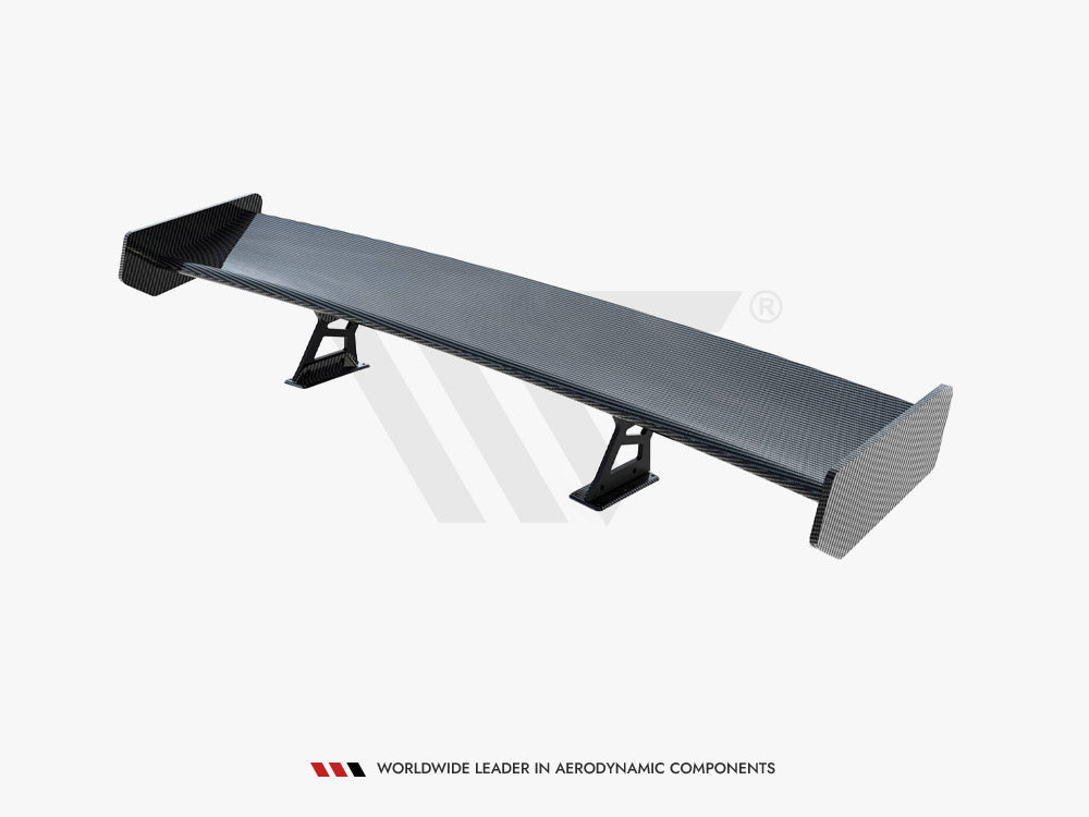 Carbon Spoiler With Internal Brackets Uprights + Led Bmw 3 Coupe E46