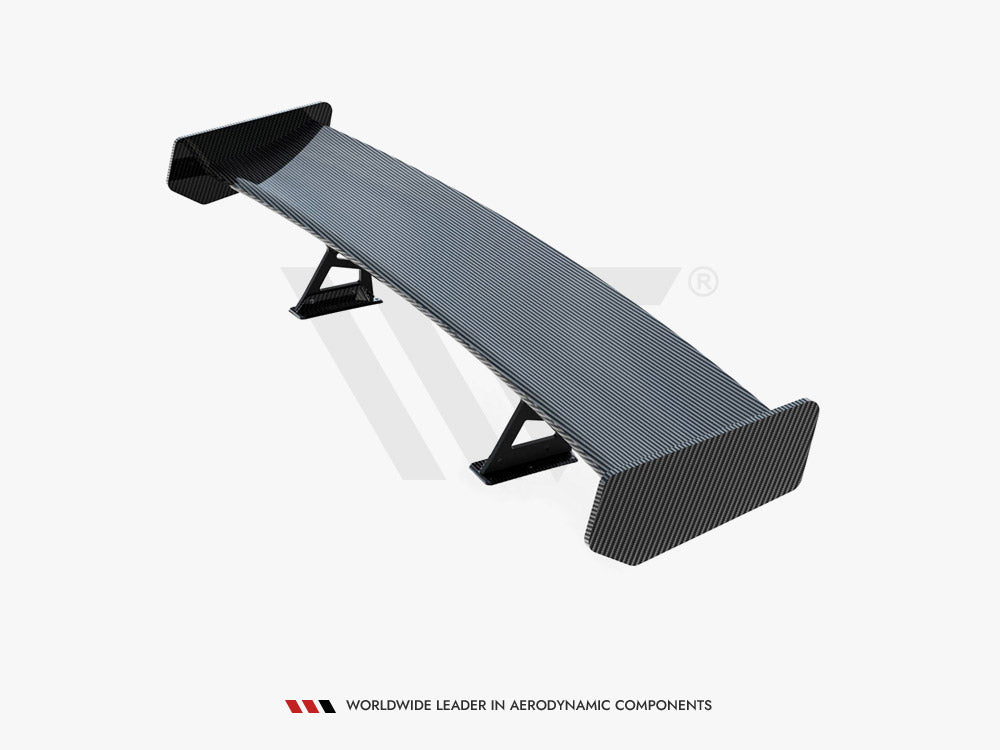 Carbon Spoiler With Internal Brackets Uprights + Led Bmw 3 Coupe E46