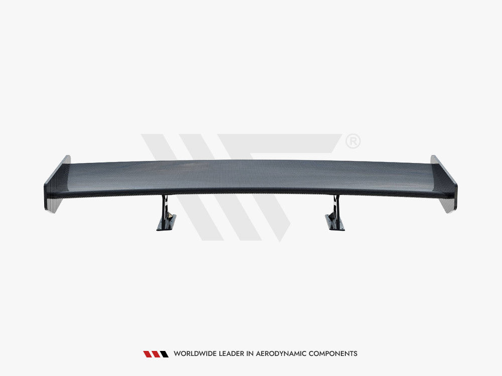 Carbon Spoiler With Internal Brackets Uprights + Led Bmw 3 Coupe E46