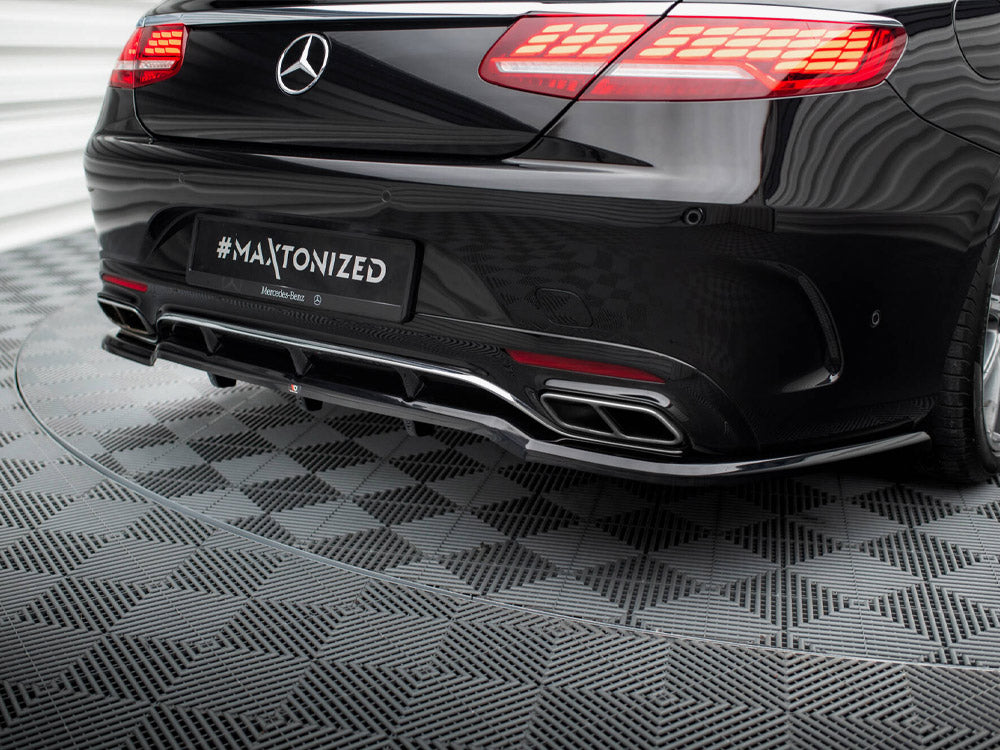 Rear Splitter (Vertical Bars) Mercedes-Benz S Coupe AMG-Line C217 Facelift